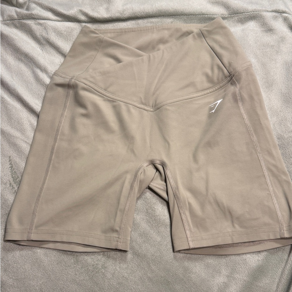 Gymshark Beige Athletic Shorts